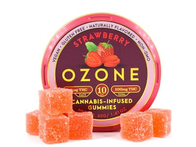 Ozone Ozone Strawberry (Indica) 100mg Soft Chews - Bay Street Greenery ...